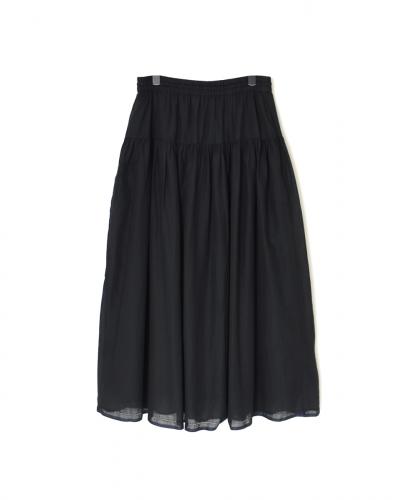 ●NSL25025(スカート) SUPER FINE VOILE WITH SELVEGE GATHERED SKIRT