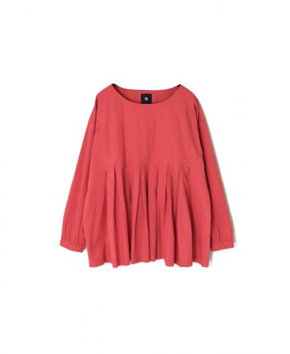 ●NMDS25522(シャツ) 60s ORGANIC CAMBRIC PLAIN INVERTED PLEATED L/SL PULLOVER