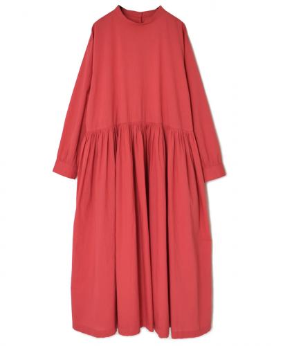●NMDS25524(ワンピース) 60s ORGANIC CAMBRIC PLAIN BACK OPENING STAND COLLAR DRESS