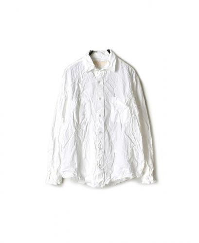 NVL2581W(シャツ) 40s ORGANIC POPLIN (WRINKLE) REGULAR COLLAR L/SL OVERSIZED SHIRT