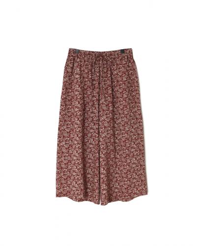 NSL25575(パンツ) COTTON SLUB SMALL FLOWER PRINT WIDE EASY PANTS