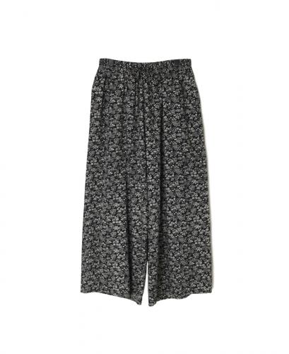 NSL25575(パンツ) COTTON SLUB SMALL FLOWER PRINT WIDE EASY PANTS