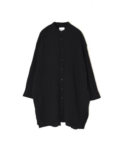 INAM2563GPD (ロングシャツ) DOUBLE GAUZE PLAIN UTILITY BANDED COLLAR SHIRTS