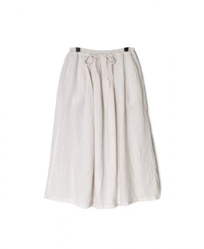 INAM2564GPD (スカート) DOUBLE GAUZE PLAIN EASY GATHERED SKIRT