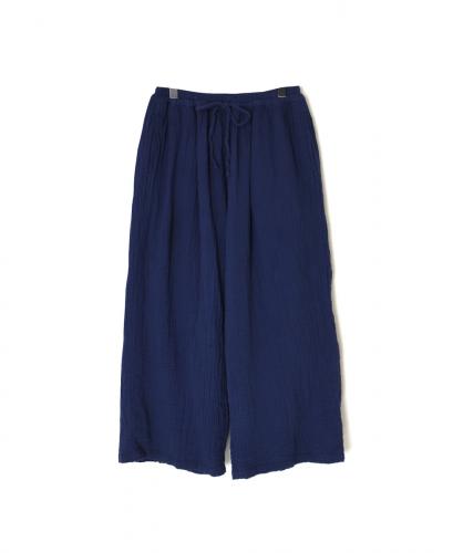INAM2565GPD (パンツ) DOUBLE GAUZE PLAIN GATHERED EASY PANTS WITH LINING
