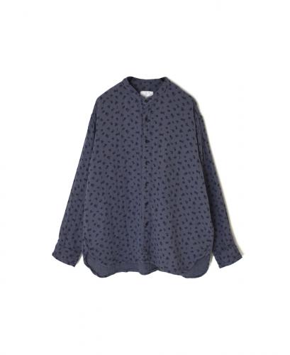 INAM2561GFD (シャツ) DOUBLE GAUZE FLOWER PRINT UTILITY BANDED COLLAR SHIRTS