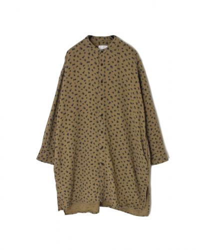 GALER I E V IEの麻ニットベルト INAM2561GFD (シャツ) DOUBLE GAUZE FLOWER PRINT UTILITY
