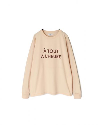 NFA2351P45(Tシャツ) "A TOUT"COTTON JERSEY CREW NECK OVERSIZE L/SL T WITH CUFF