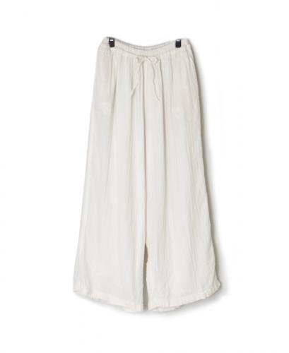 INAM2565GPD (パンツ) DOUBLE GAUZE PLAIN GATHERED EASY PANTS WITH LINING
