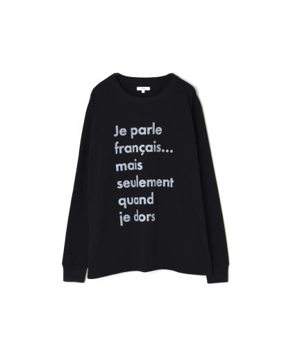 NFA2351P46(Tシャツ) "JE PARLE"COTTON JERSEY CREW NECK OVERSIZE L/SL T-SHIRT WITH CUFF