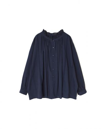 NSL25621(スモック) 60s CAMBRIC PLAIN WITH LACE GATHERED PATCHWORK SMOCK