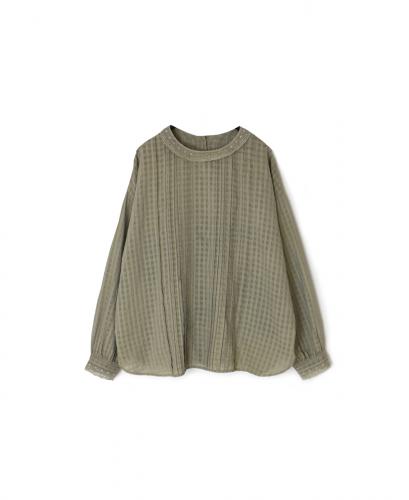 maison de soil コットン　タック　ブラウス maison de soil | ツイルカディコットン ピンタック2wayブラウス