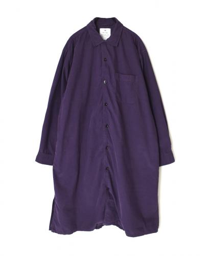 INHT2552CD(ロングシャツ) 26 WALES CORDUROY OVERDYE ONE-UP COLLAR LONG SHIRT