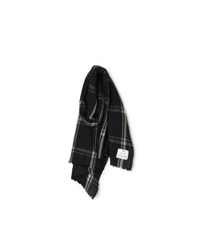 INHT2582(ストール) WOOL CHECK STOLE