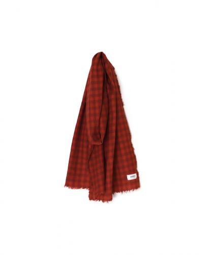 INAM2572(ストール) WOOL GINGHAM STOLE