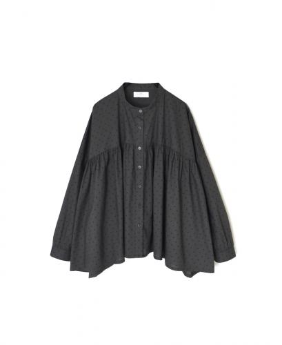 NSL25532(シャツ) 40s POPLIN DOT PRINT BANDED COLLAR SHIRT