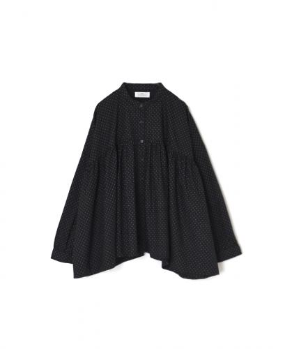 NSL25532(シャツ) 40s POPLIN DOT PRINT BANDED COLLAR SHIRT