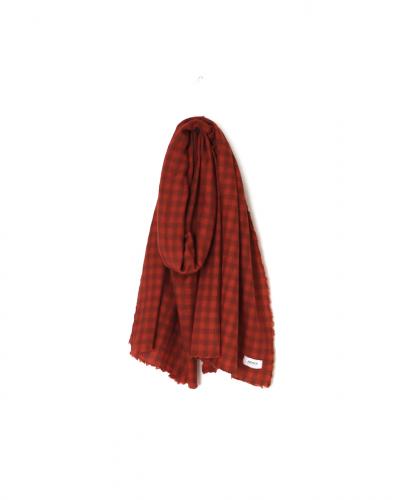 INAM2571(ストール) WOOL GINGHAM LONG STOLE