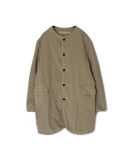 NVL2563D(コート)WIDE&NARROW WALE CORDUROY(OVERDYE) 60'S ORGANIC CAMBRIC CENTER VENT NO COLLAR COAT