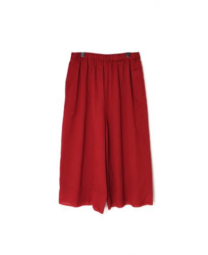 NMDS25546(キュロット) PLAIN COTTON SILK EASY PANTS