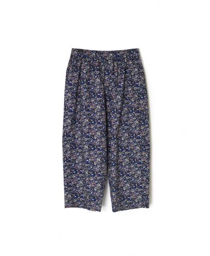 NSL25555(パンツ) 40s POPLIN MEDIUM FLOWER PRINT TAPERED EASY PANTS