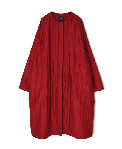 NMDS25541(コート) QUILTED COTTON SILK RAGLAN COAT WITH VERTICAL STITCH