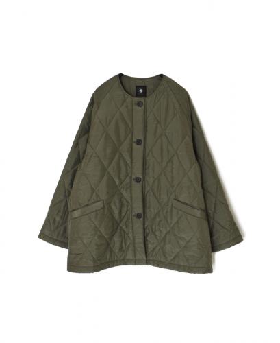 NMDS25582(コート) PADDED BANGALORE SILK PLAIN FRONT BUTTON SHORT COAT