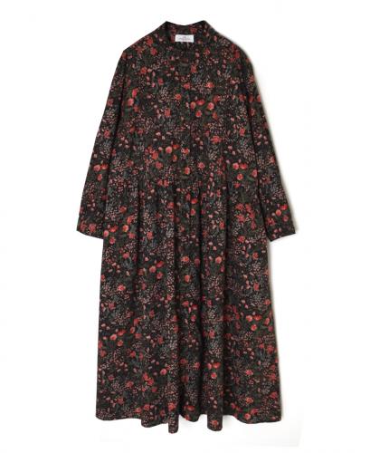 NSL25594(ワンピース) 60s CAMBRIC FLOWER PRINT REGULAR COLLAR DRESS