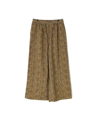 NSL25586(パンツ) CORDUROY SMALL FLOWER PRINT WIDE EASY PANTS