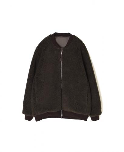 ADNAM2553(ジャケット) REVERSIBLE ZIP-UP FLEECE RIB COLLAR JACKET