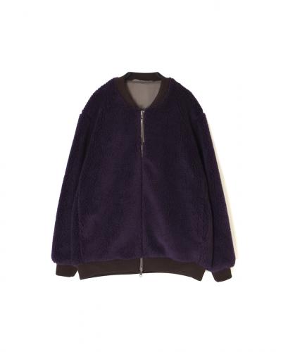 ADNAM2553(ジャケット) REVERSIBLE ZIP-UP FLEECE RIB COLLAR JACKET