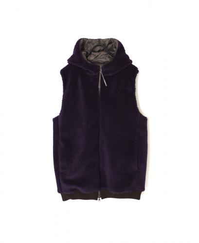 ADNAM2552(ベスト) REVERSIBLE ZIP-UP FLEECE HOODED VEST