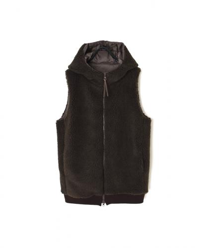 ADNAM2552(ベスト) REVERSIBLE ZIP-UP FLEECE HOODED VEST