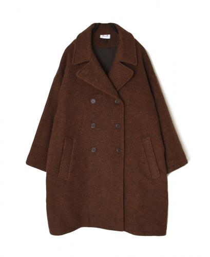 PNAM2551P(コート) OVERSIZE MIDI PEA COAT WITH LINING