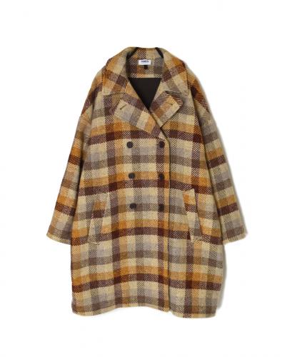 PNAM2551C(コート) OVERSIZE MIDI PEA COAT WITH LINING