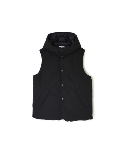 NAM2591(ベスト) POLY×COTTON REVERSIBLE DOWN SNAP FRONT HOODED VEST