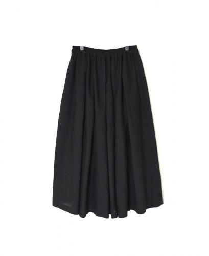 INSL25705(スカート) WOOL/LINEN PLAIN PLEATS EASY SKIRT