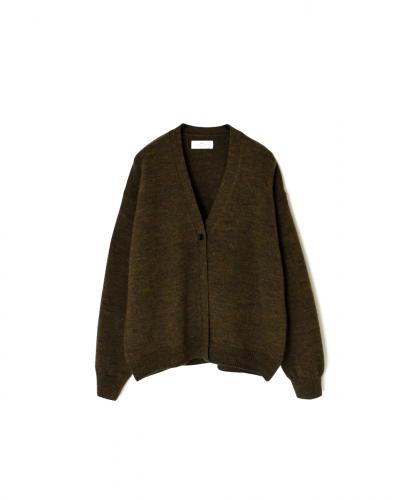 GNSL25501(カーディガン) 7GG 2PLY PLAIN STITCH COTSWOLDS V-NECK 1BUTTON CARDIGAN