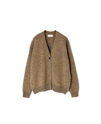 GNSL25501(カーディガン) 7GG 2PLY PLAIN STITCH COTSWOLDS V-NECK 1BUTTON CARDIGAN