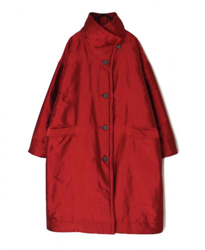 NSL25522(コート)PADDED POLYESTER PLAIN HIGH COLLAR COAT