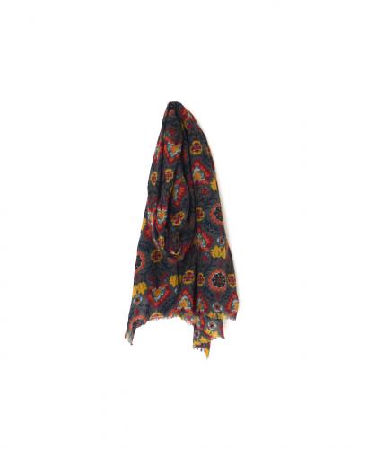 NSL25511(ストール) WOOL FLOWER PRINT STOLE