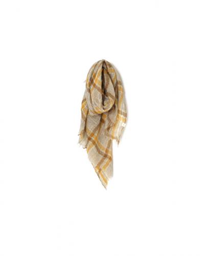 NSL25512(ストール) WOOL CHECK SQUARE STOLE