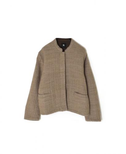 NMDS25611(ジャケット) WOOL COTTON HERRINGBONE STAND COLLAR FLY FRONT JACKET