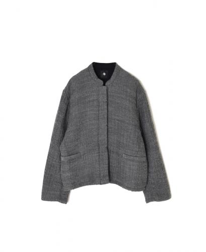 NMDS25611(ジャケット) WOOL COTTON HERRINGBONE STAND COLLAR FLY FRONT JACKET