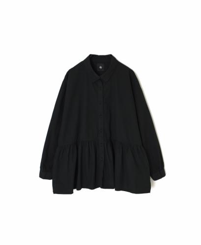 ●NMDS25911D(シャツ) 60s ORGANIC POPLIN PLAIN REGULAR COLLAR RAJASTHAN GATHERED SHIRT