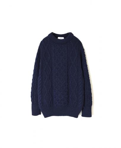 CHT2051 (ニット) WOOL ARAN CREW PULLOVER