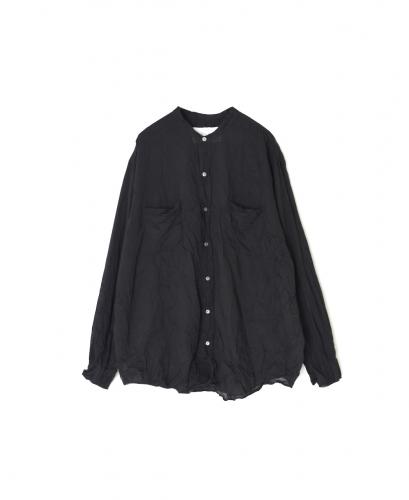 ●NVL1951CVW (シャツ) 80'S ORGANIC VOILE PLAIN(WRINKLE) BANDED COLLAR L/SL OVERDIZED SHIRT
