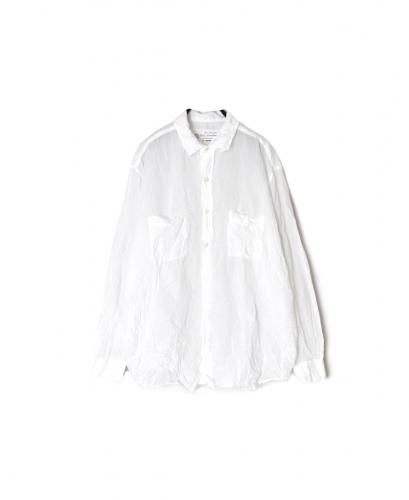 ●NVL1861CVW (シャツ) 80s ORGANIC VOILE PLAIN (WRINKLE) REGULAR COLLAR L/SL OVERSIZED SHIRT