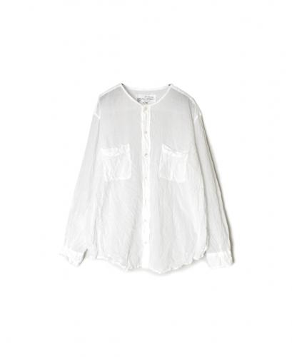●NVL2311CVW (シャツ) 80s ORGANIC VOILE PLAIN (WRINKLE) CREW-NECK L/SL OVERSIZED SHIRT