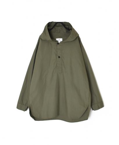 ●INHT2604CHW(シャツ) COTTON HERRINGBONE WASH HOODED PULLOVER SHIRT